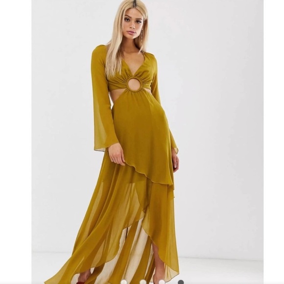 ASOS Keyhole Tie Back Maxi - Picture 1 of 9